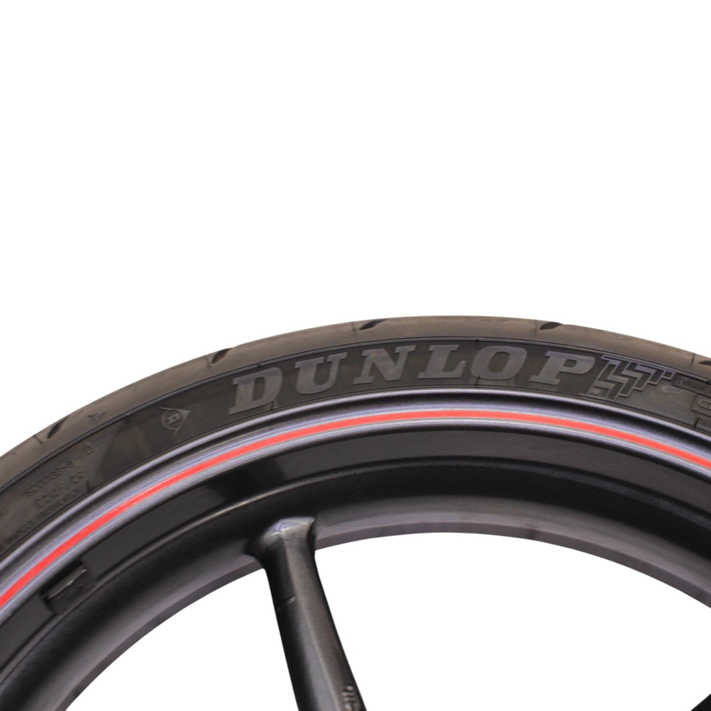 2009 - 2012 TRIUMPH DAYTONA 675R 675 WHEEL RIM TIRE RUBBER FRONT RED BLACK
