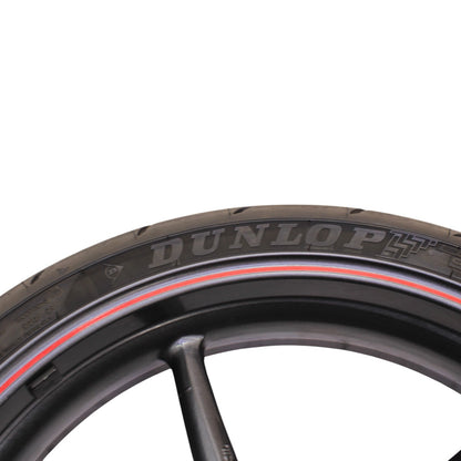 2009 - 2012 TRIUMPH DAYTONA 675R 675 WHEEL RIM TIRE RUBBER FRONT RED BLACK