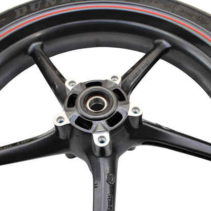 2009 - 2012 TRIUMPH DAYTONA 675R 675 WHEEL RIM TIRE RUBBER FRONT RED BLACK