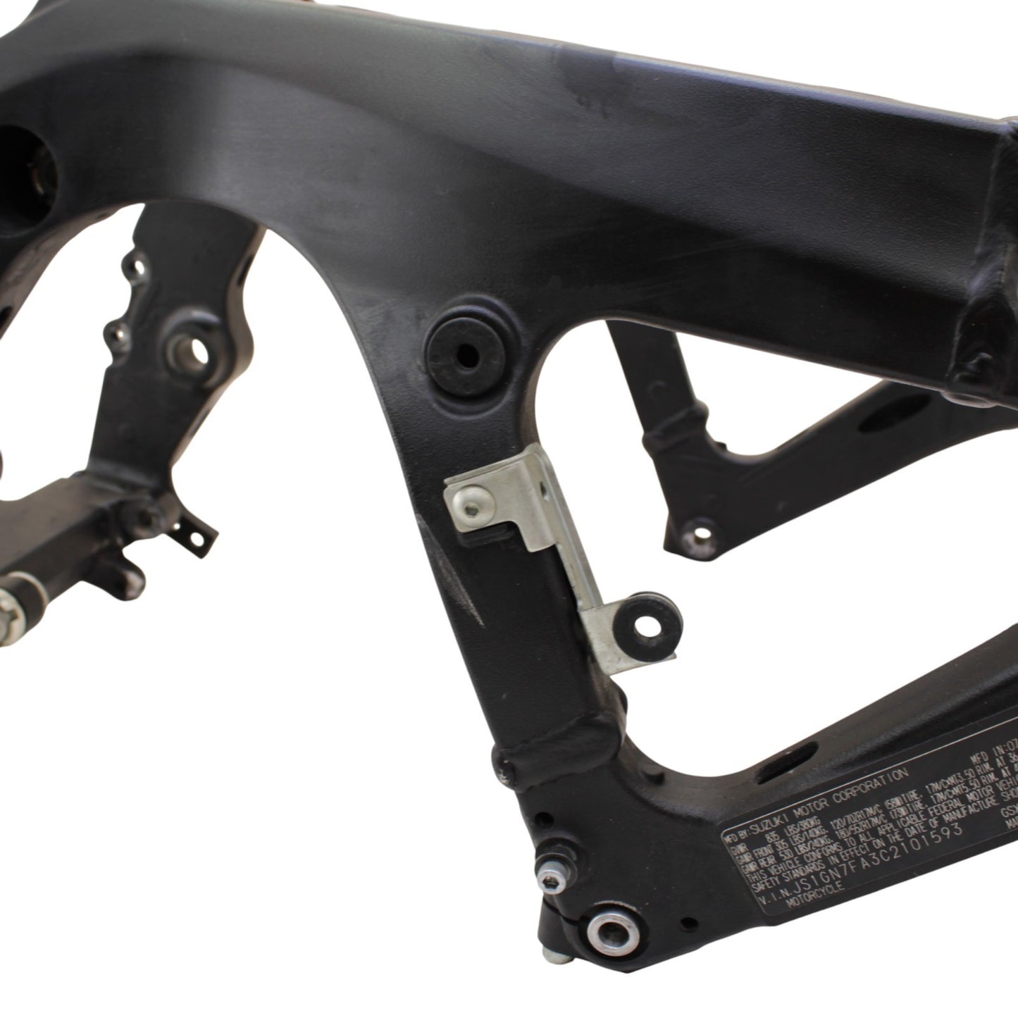2011 - 2024 SUZUKI GSXR 600 GSXR 750 MAIN FRAME BODY CHASSIS STRAIGHT BLACK