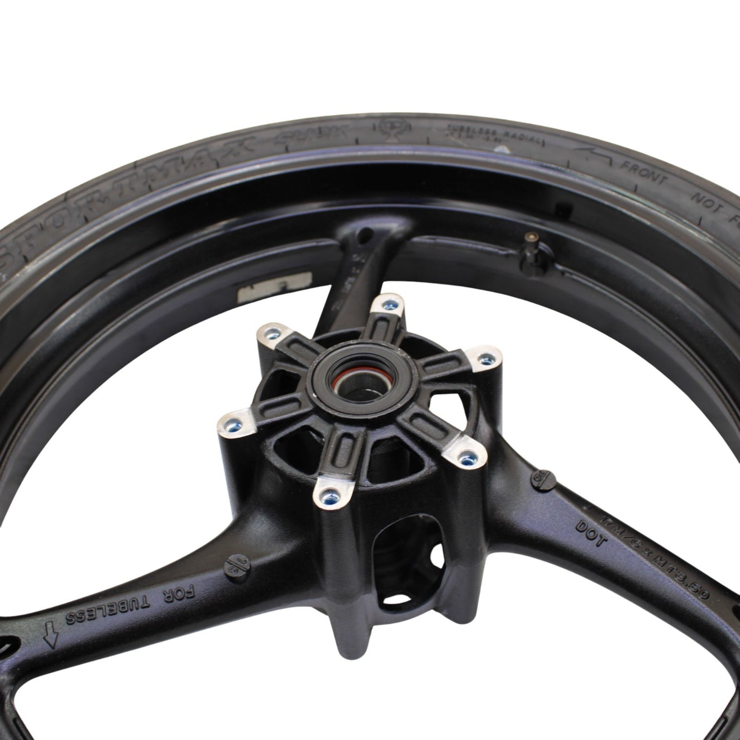2011 - 2024 SUZUKI GSXR 600 GSXR 750 FRONT WHEEL RIM RACE TIRE STRAIGHT