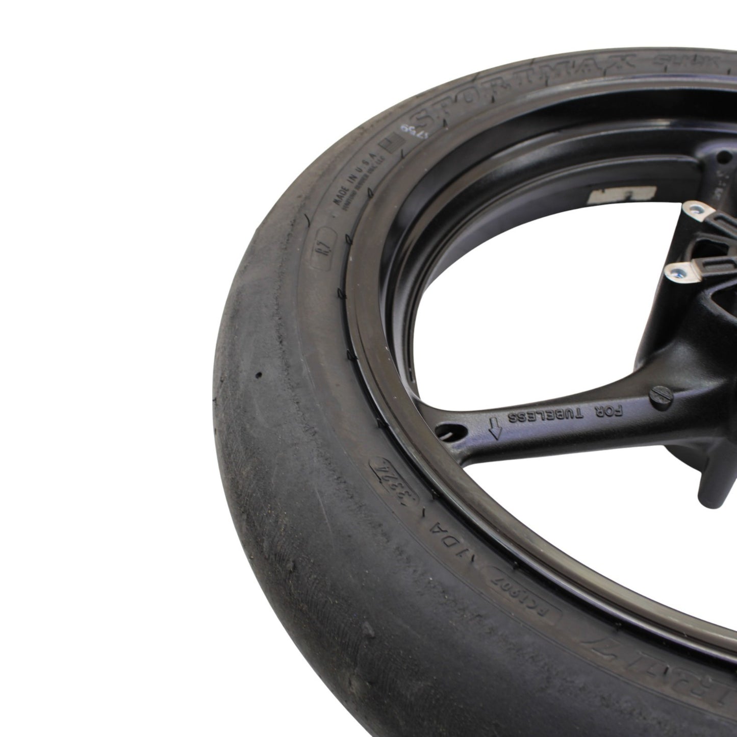 2011 - 2024 SUZUKI GSXR 600 GSXR 750 FRONT WHEEL RIM RACE TIRE STRAIGHT