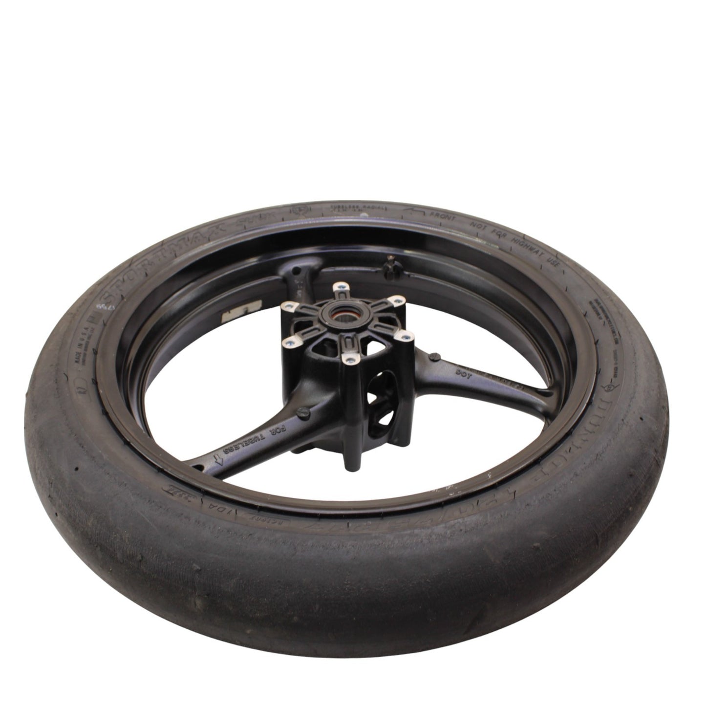 2011 - 2024 SUZUKI GSXR 600 GSXR 750 FRONT WHEEL RIM RACE TIRE STRAIGHT