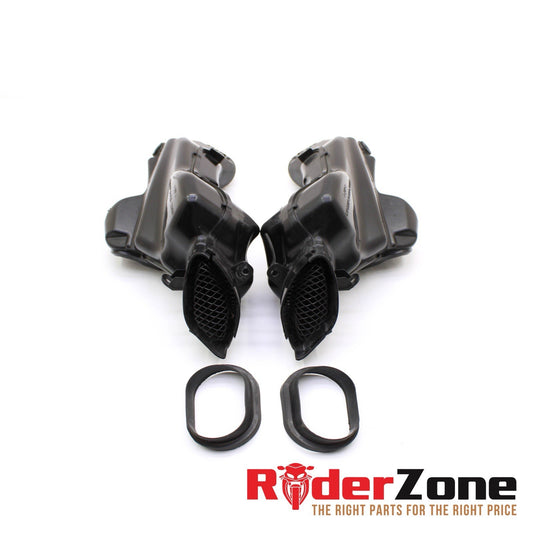 2007 2008 SUZUKI GSXR1000 AIR DUCTS RAM TUBE INTAKE GRILL LEFT RIGHT BLACK