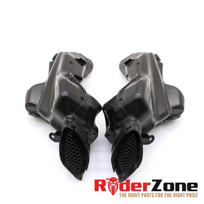 2007 2008 SUZUKI GSXR1000 AIR DUCTS RAM TUBE INTAKE GRILL LEFT RIGHT BLACK