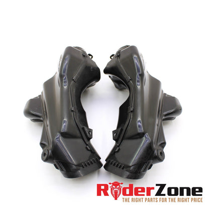 2007 2008 SUZUKI GSXR1000 AIR DUCTS RAM TUBE INTAKE GRILL LEFT RIGHT BLACK