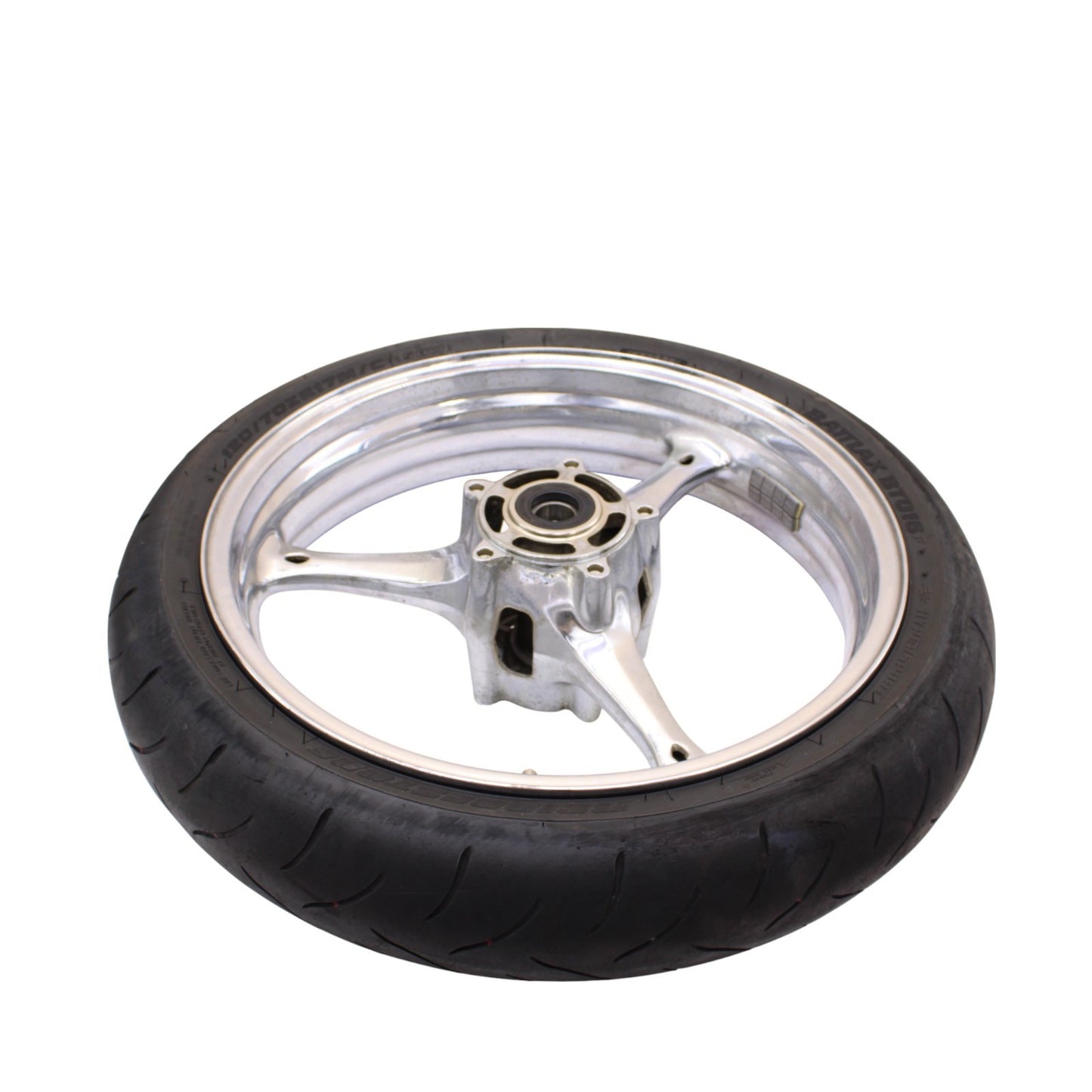 2006 - 2007 SUZUKI GSXR 600 GSXR 750 FRONT WHEEL RIM TIRE RUBBER SILVER