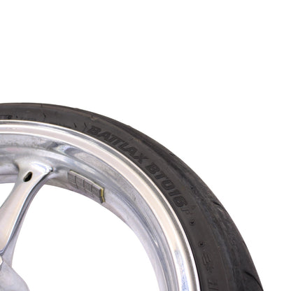 2006 - 2007 SUZUKI GSXR 600 GSXR 750 FRONT WHEEL RIM TIRE RUBBER SILVER