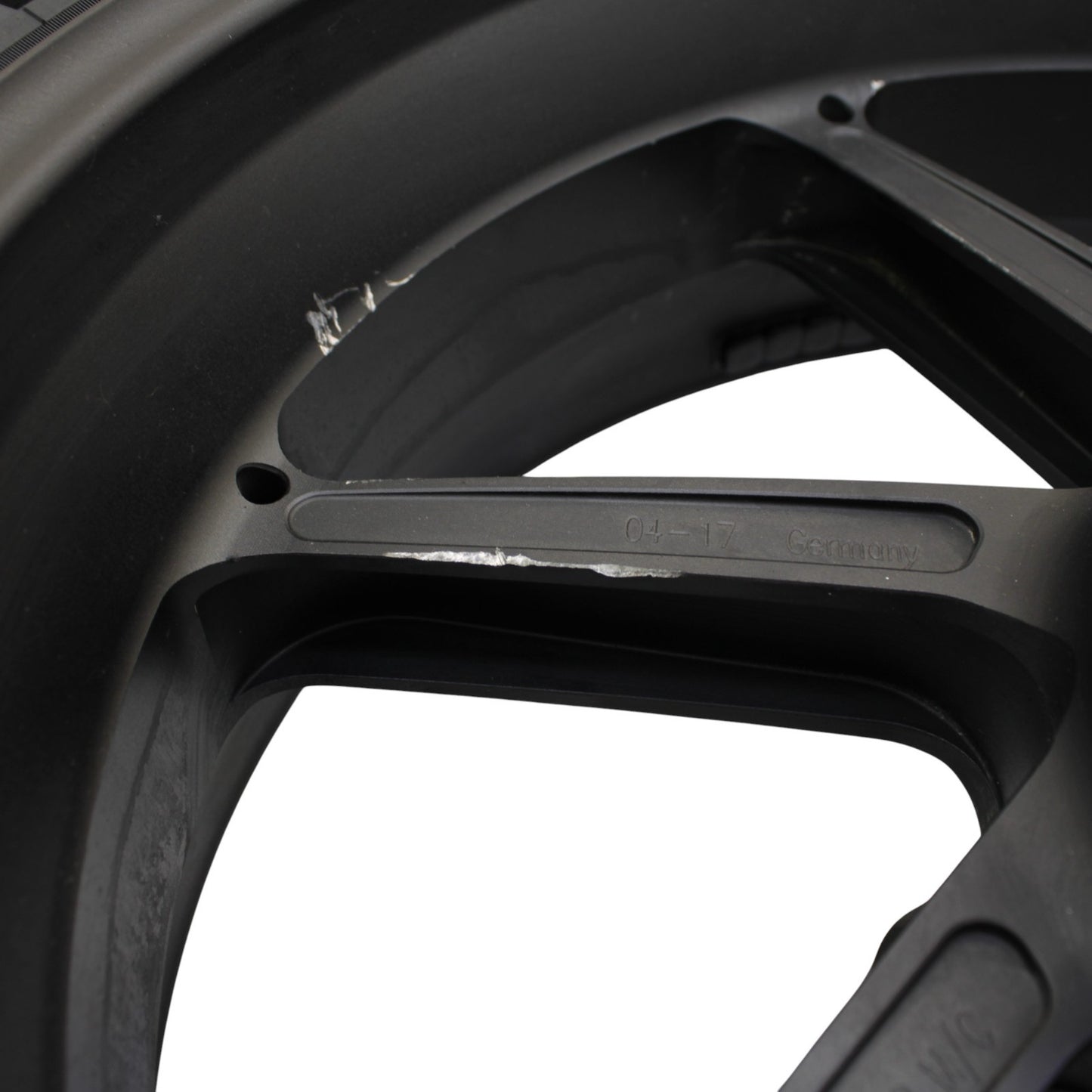2015 - 2019 BMW S1000RR FRONT WHEEL RIM TIRE RUBBER BLACK OEM STOCK STRAIGHT