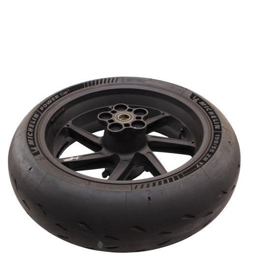 2015 - 2019 BMW S1000RR HP4 REAR WHEEL RIM BACK TIRE RUBBER FORGED BLACK