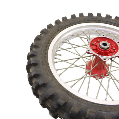 1991 - 1995 KTM 250 300 EXC REAR WHEEL RIM TIRE RUBBER SILVER RED