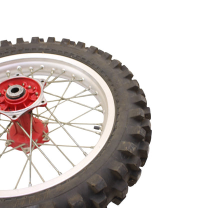 1991 - 1995 KTM 250 300 EXC REAR WHEEL RIM TIRE RUBBER SILVER RED