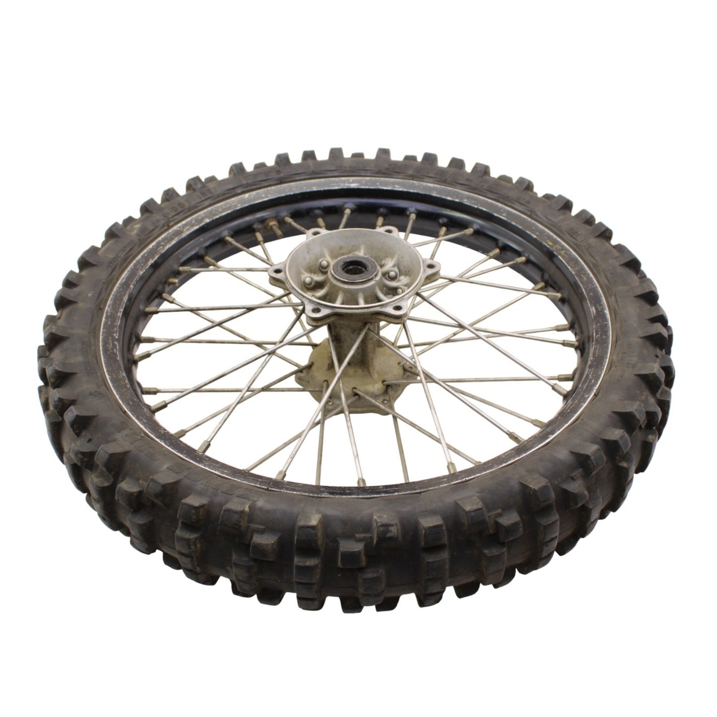 1997 - 2002 KAWASAKI KX125 KX250 REAR WHEEL RIM TIRE RUBBER SILVER