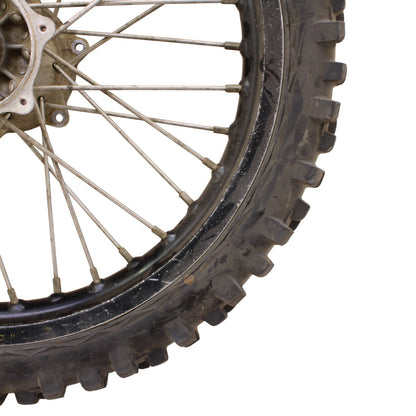 1997 - 2002 KAWASAKI KX125 KX250 REAR WHEEL RIM TIRE RUBBER SILVER