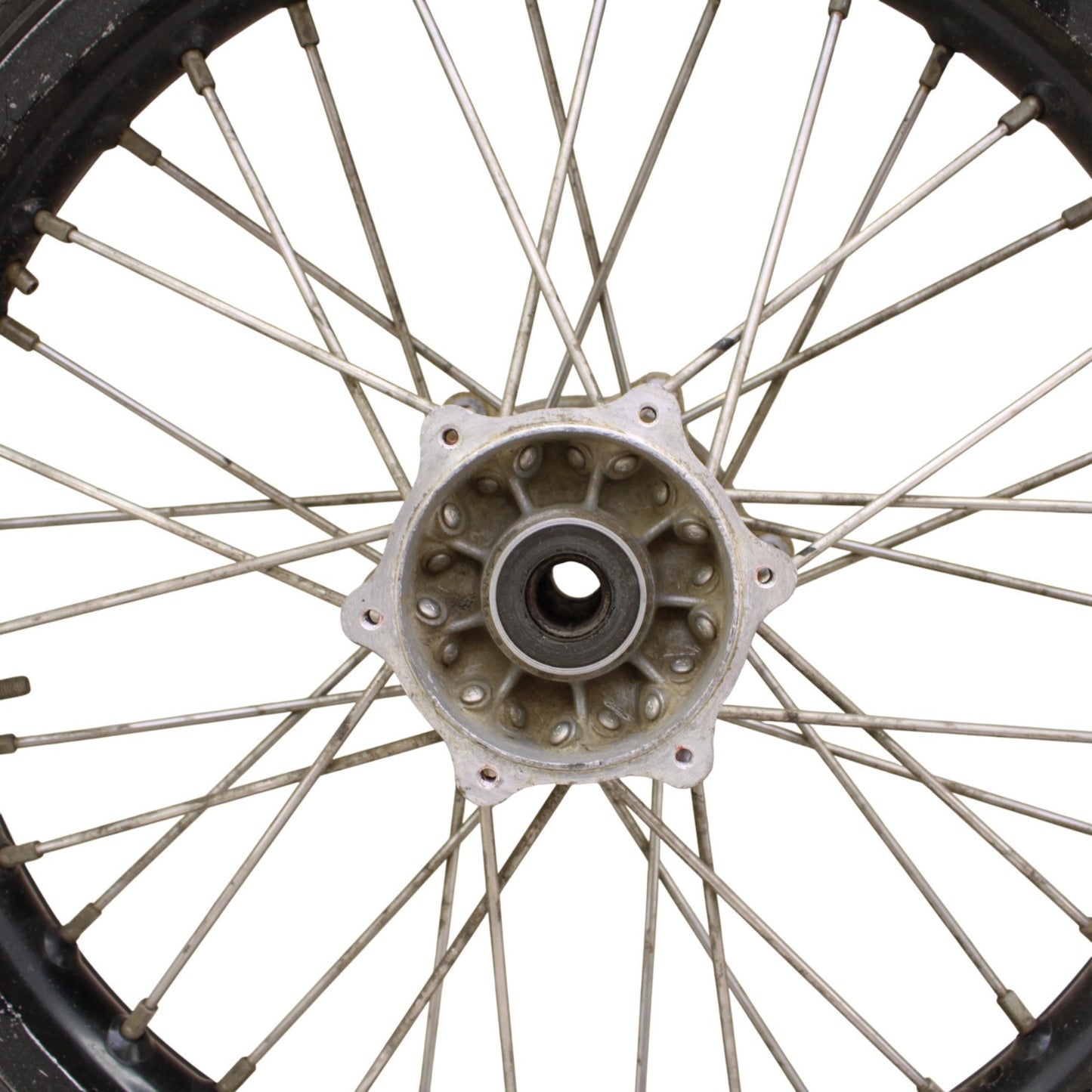 1997 - 2002 KAWASAKI KX125 KX250 REAR WHEEL RIM TIRE RUBBER SILVER