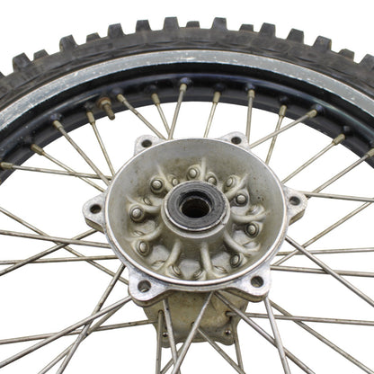 1997 - 2002 KAWASAKI KX125 KX250 REAR WHEEL RIM TIRE RUBBER SILVER