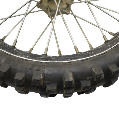 1997 - 2002 KAWASAKI KX125 KX250 REAR WHEEL RIM TIRE RUBBER SILVER