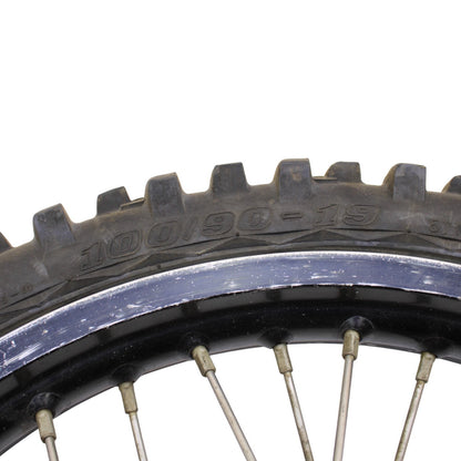 1997 - 2002 KAWASAKI KX125 KX250 REAR WHEEL RIM TIRE RUBBER SILVER