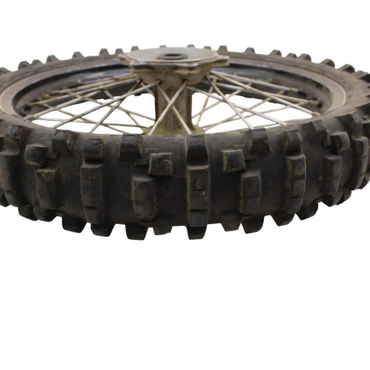 1997 - 2002 KAWASAKI KX125 KX250 REAR WHEEL RIM TIRE RUBBER SILVER