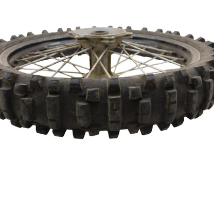 1997 - 2002 KAWASAKI KX125 KX250 REAR WHEEL RIM TIRE RUBBER SILVER