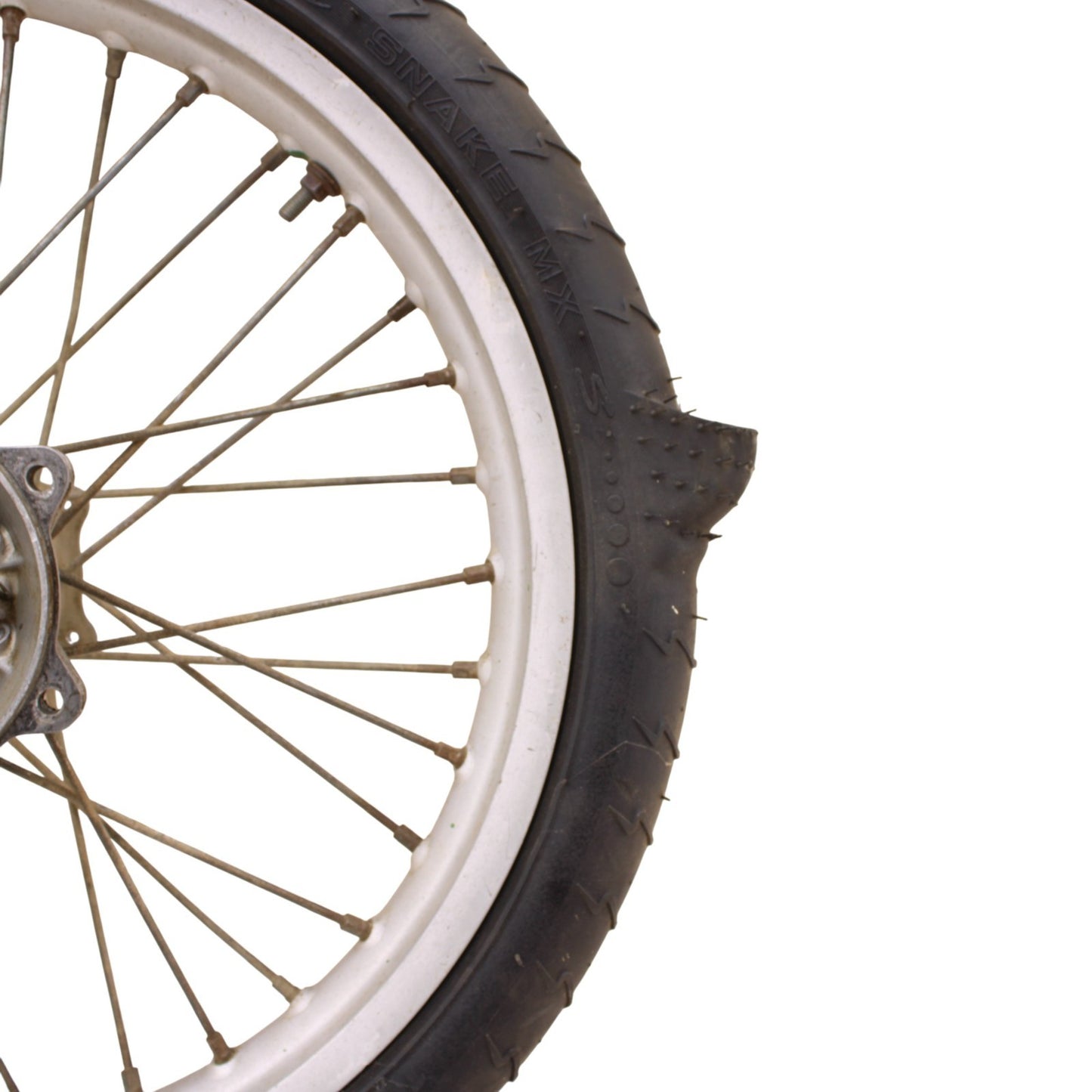 1990 - 1996 KAWASAKI KX125 KX250 REAR WHEEL RIM BACK SAND PADDLE TIRE RUBBER