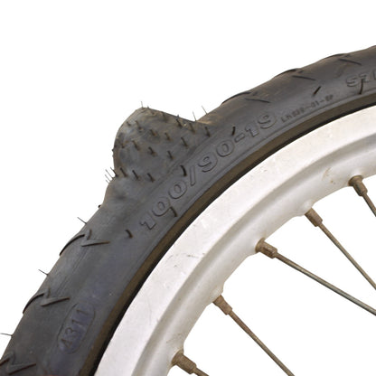 1990 - 1996 KAWASAKI KX125 KX250 REAR WHEEL RIM BACK SAND PADDLE TIRE RUBBER
