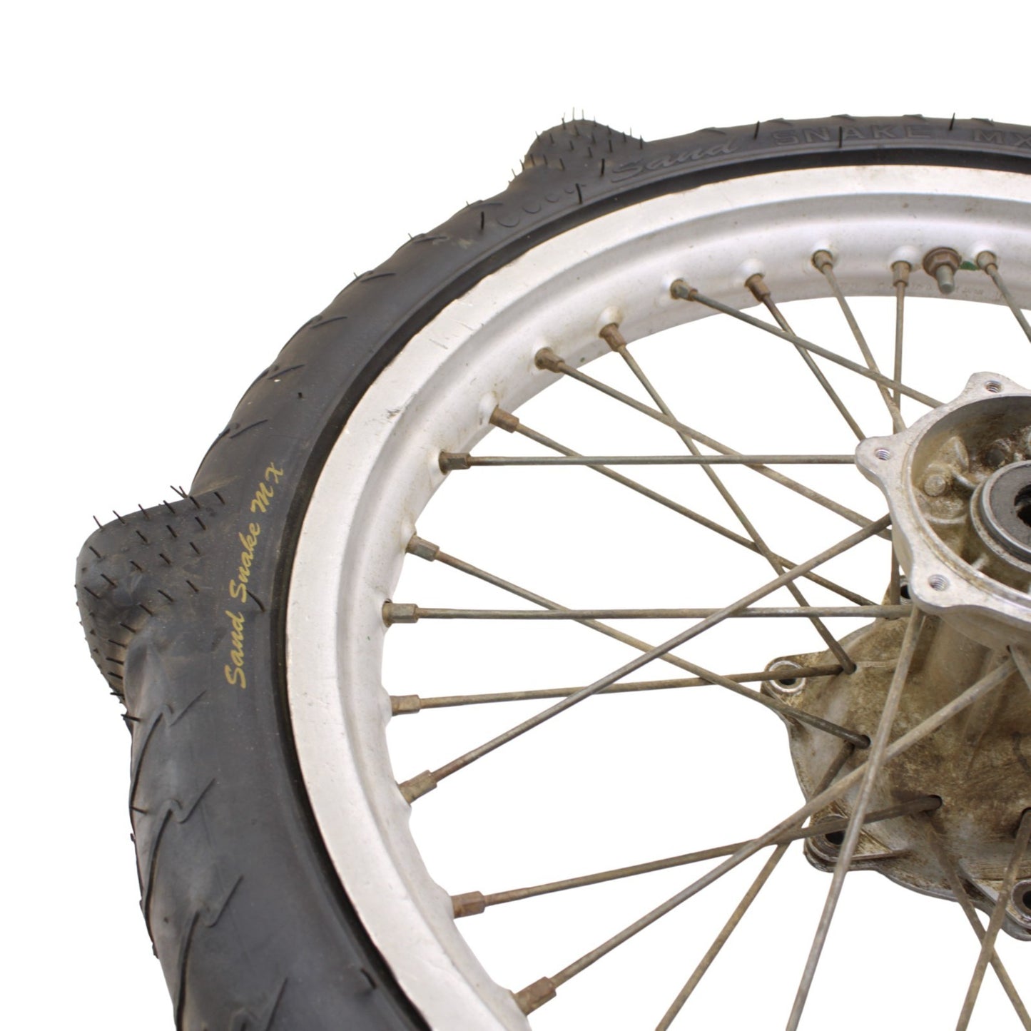 1990 - 1996 KAWASAKI KX125 KX250 REAR WHEEL RIM BACK SAND PADDLE TIRE RUBBER