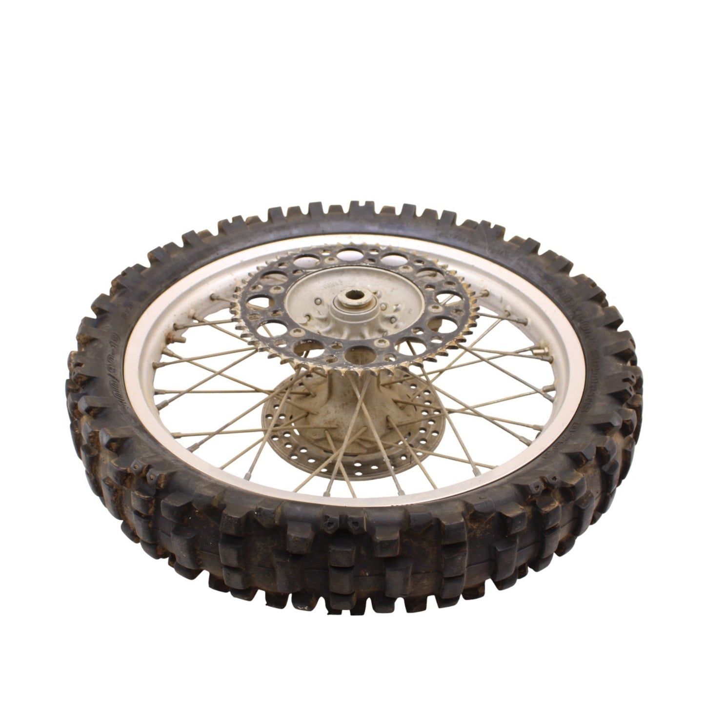 1996 - 2001 YAMAHA YZ125 REAR WHEEL RIM TIRE HUB BACK ROTOR CHAIN SPROCKET