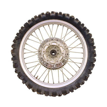 1996 - 2001 YAMAHA YZ125 REAR WHEEL RIM TIRE HUB BACK ROTOR CHAIN SPROCKET