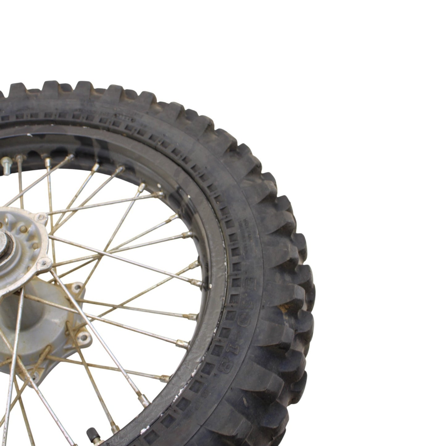 2000 - 2012 KTM 250 EXC REAR WHEEL BACK RIM TIRE RUBBER SILVER