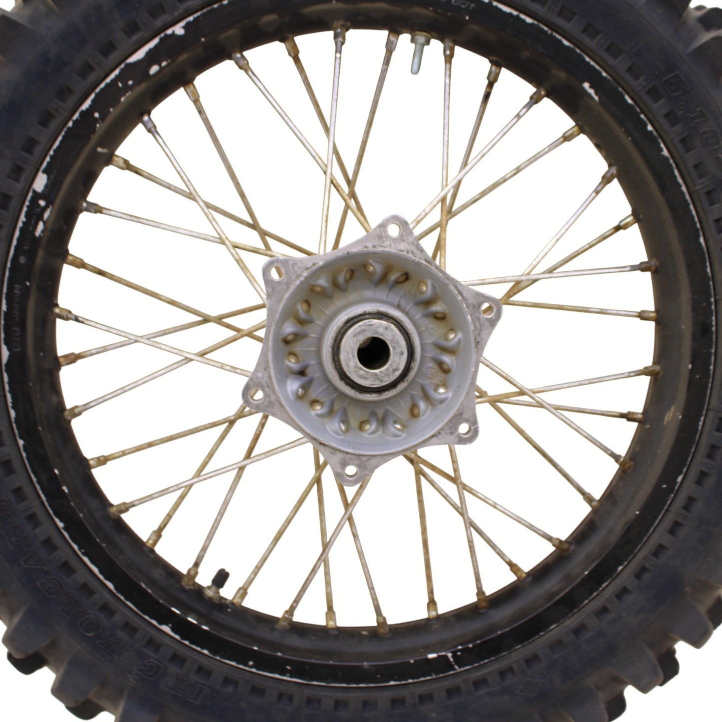 2000 - 2012 KTM 250 EXC REAR WHEEL BACK RIM TIRE RUBBER SILVER