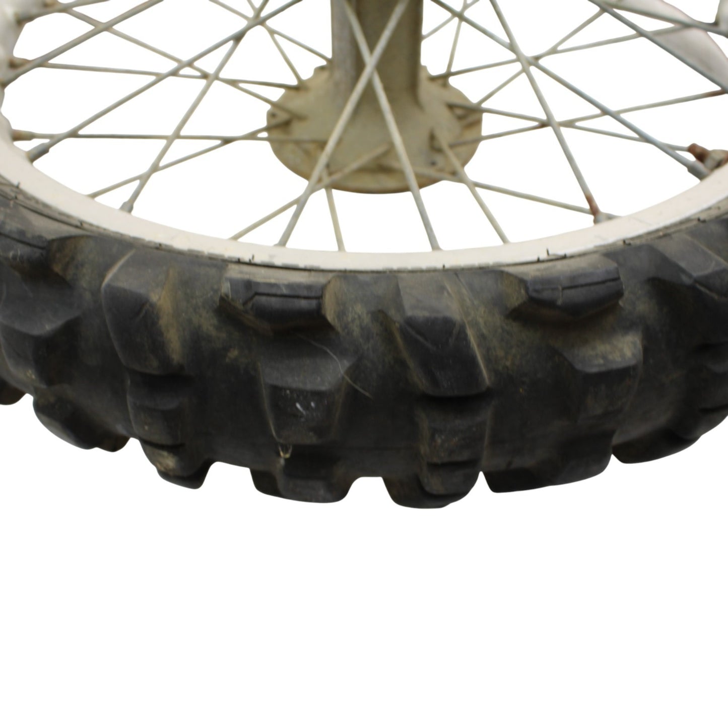 1992 - 1995 YAMAHA YZ250 FRONT WHEEL RIM TIRE RUBBER SILVER