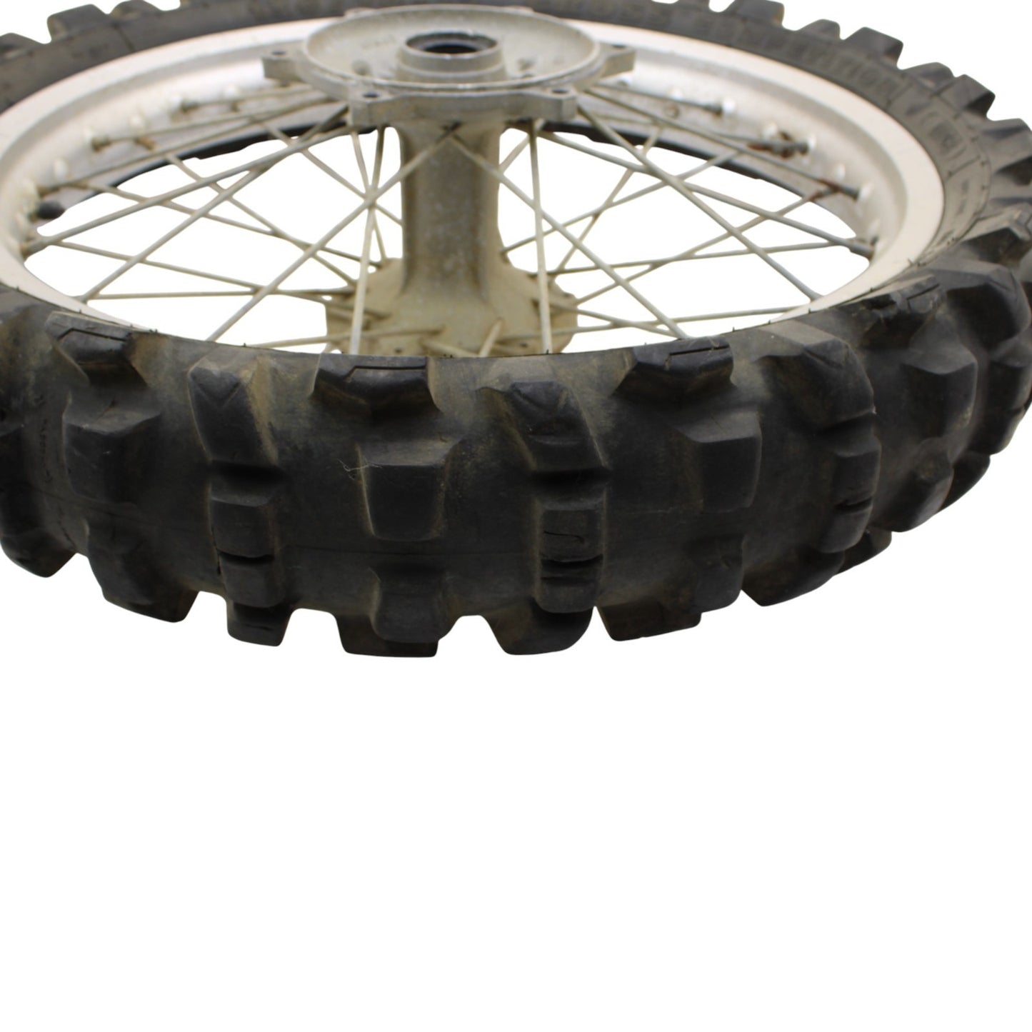 1992 - 1995 YAMAHA YZ250 FRONT WHEEL RIM TIRE RUBBER SILVER