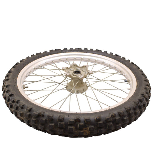 1986 - 1989 YAMAHA YZ125 YZ250 FRONT WHEEL RIM TIRE RUBBER SILVER