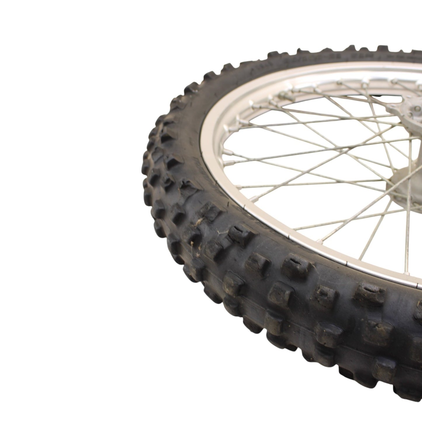 2009 - 2012 HONDA CRF450R FRONT WHEEL RIM TIRE RUBBER SILVER