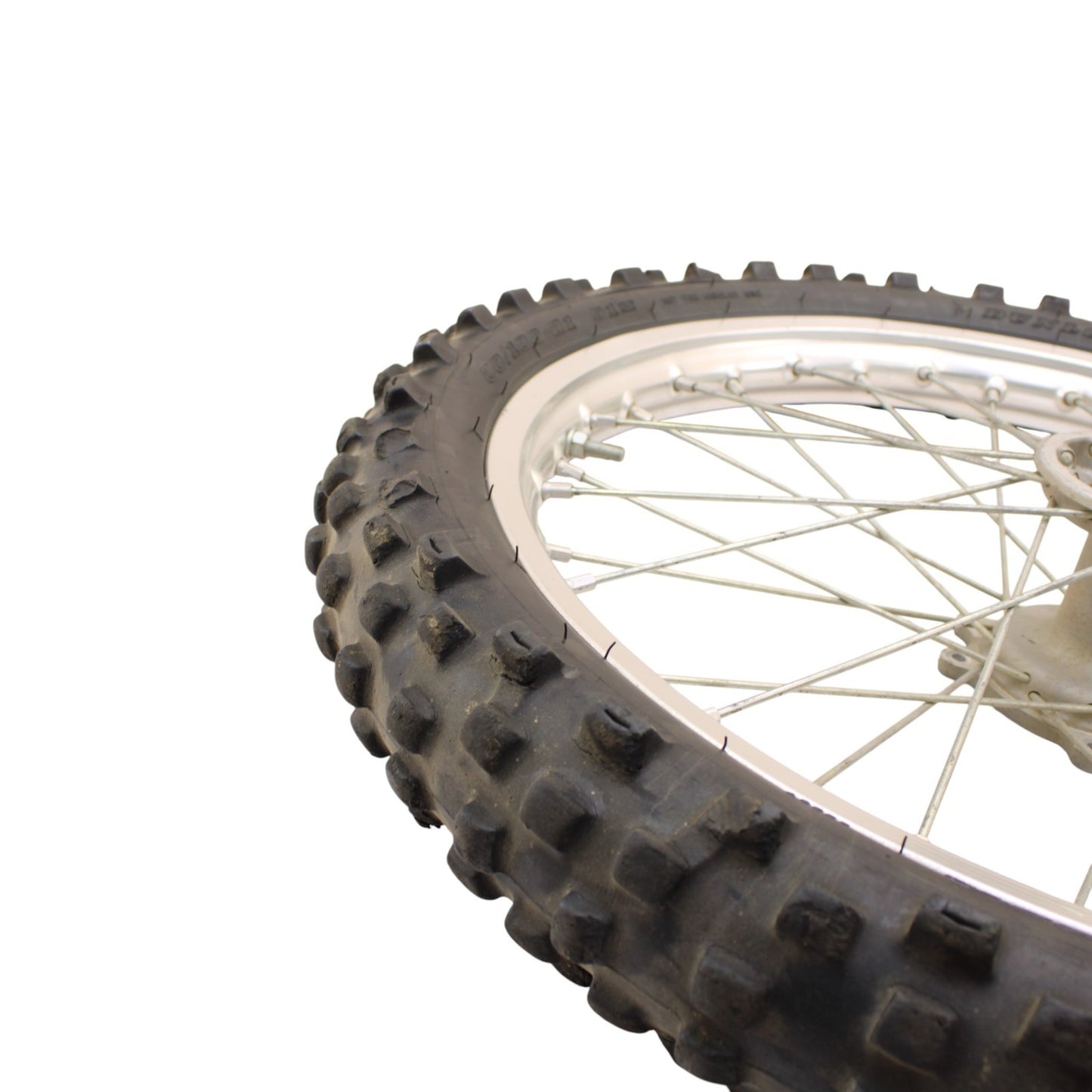 2009 - 2012 HONDA CRF450R FRONT WHEEL RIM TIRE RUBBER SILVER