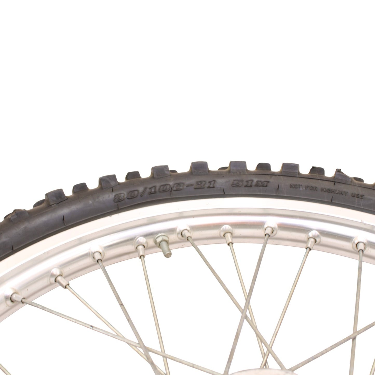 2009 - 2012 HONDA CRF450R FRONT WHEEL RIM TIRE RUBBER SILVER