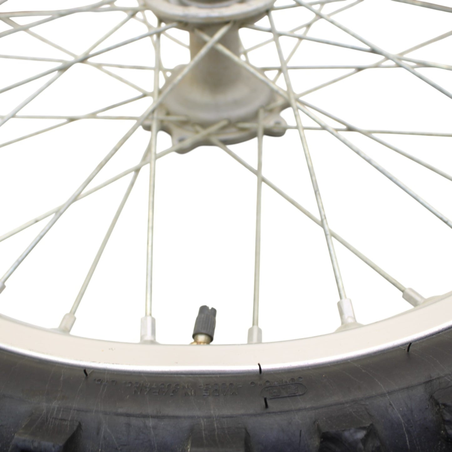 2009 - 2012 HONDA CRF450R FRONT WHEEL RIM TIRE RUBBER SILVER