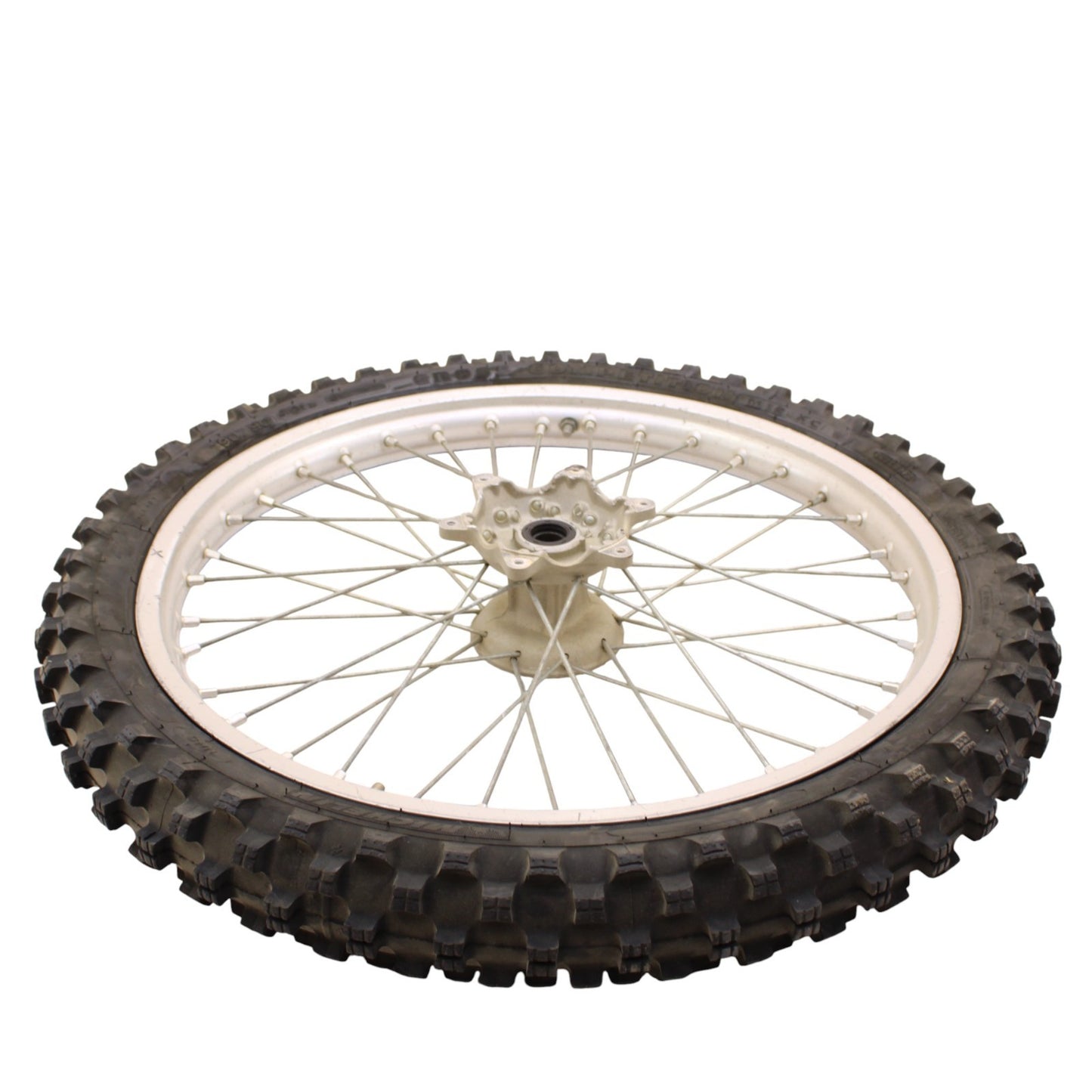 1996 - 1998 SUZUKI RM250 FRONT WHEEL RIM SPOKE TIRE RUBBER SILVER