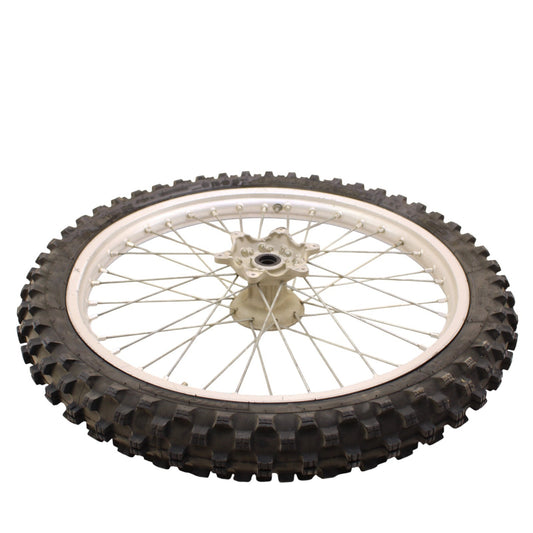 1996 - 1998 SUZUKI RM250 FRONT WHEEL RIM SPOKE TIRE RUBBER SILVER