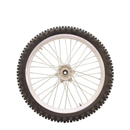 1996 - 1998 SUZUKI RM250 FRONT WHEEL RIM SPOKE TIRE RUBBER SILVER