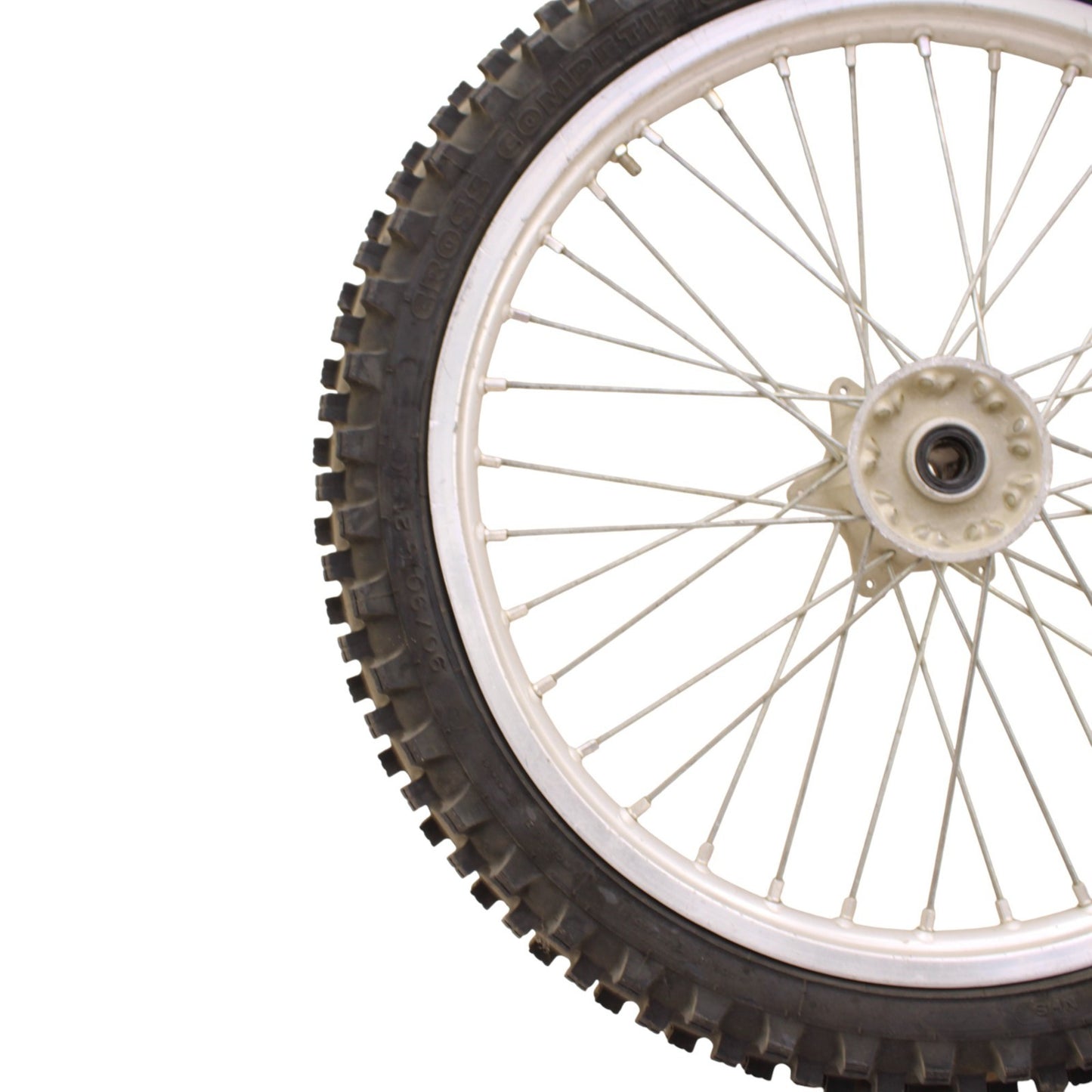 1996 - 1998 SUZUKI RM250 FRONT WHEEL RIM SPOKE TIRE RUBBER SILVER