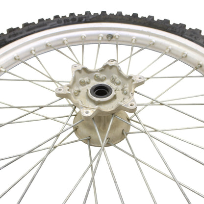 1996 - 1998 SUZUKI RM250 FRONT WHEEL RIM SPOKE TIRE RUBBER SILVER