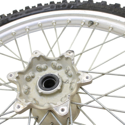 1996 - 1998 SUZUKI RM250 FRONT WHEEL RIM SPOKE TIRE RUBBER SILVER