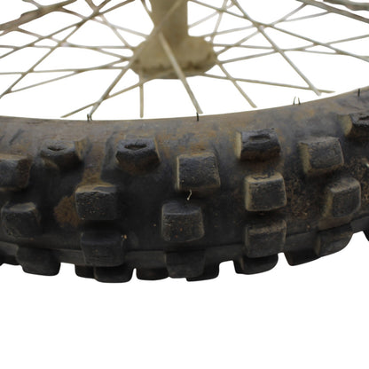 1995 - 1999 HONDA CR125R CR250R FRONT WHEEL RIM CALIPER SPOKE TIRE RUBBER SILVER