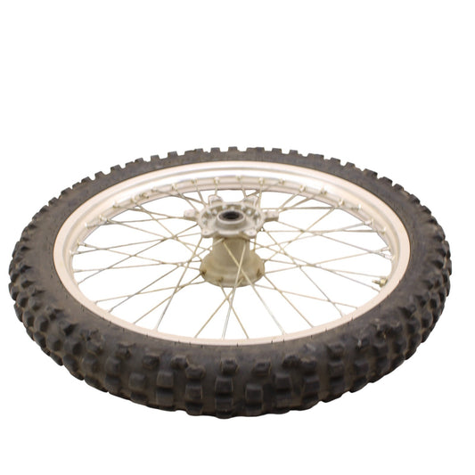 1989 - 2004 KAWASAKI KX125 KX250 KX500 FRONT WHEEL RIM SPOKE TIRE RUBBER SILVER