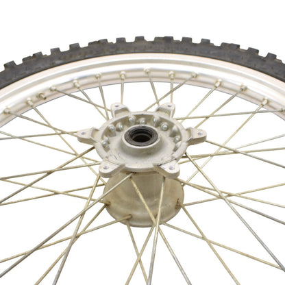 1989 - 2004 KAWASAKI KX125 KX250 KX500 FRONT WHEEL RIM SPOKE TIRE RUBBER SILVER