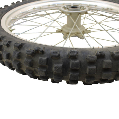1989 - 2004 KAWASAKI KX125 KX250 KX500 FRONT WHEEL RIM SPOKE TIRE RUBBER SILVER