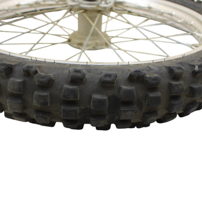 1989 - 2004 KAWASAKI KX125 KX250 KX500 FRONT WHEEL RIM SPOKE TIRE RUBBER SILVER