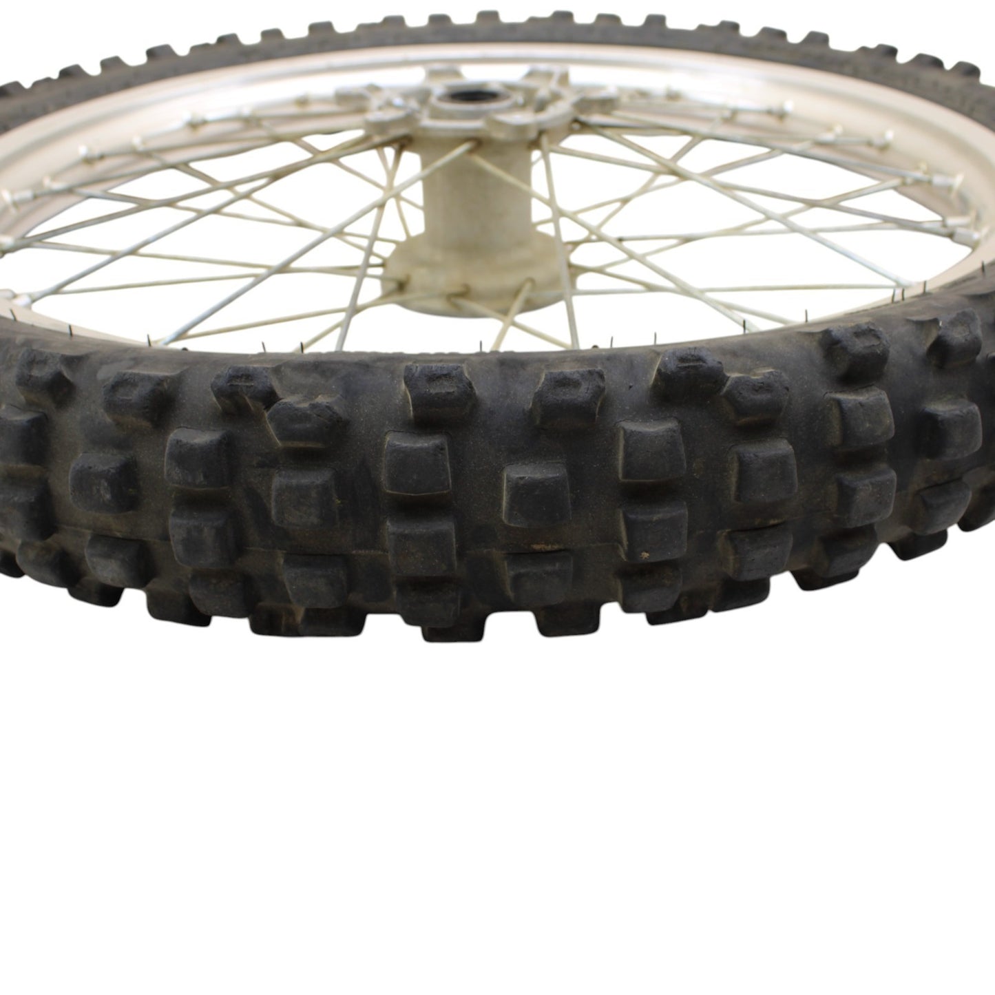 1989 - 2004 KAWASAKI KX125 KX250 KX500 FRONT WHEEL RIM SPOKE TIRE RUBBER SILVER